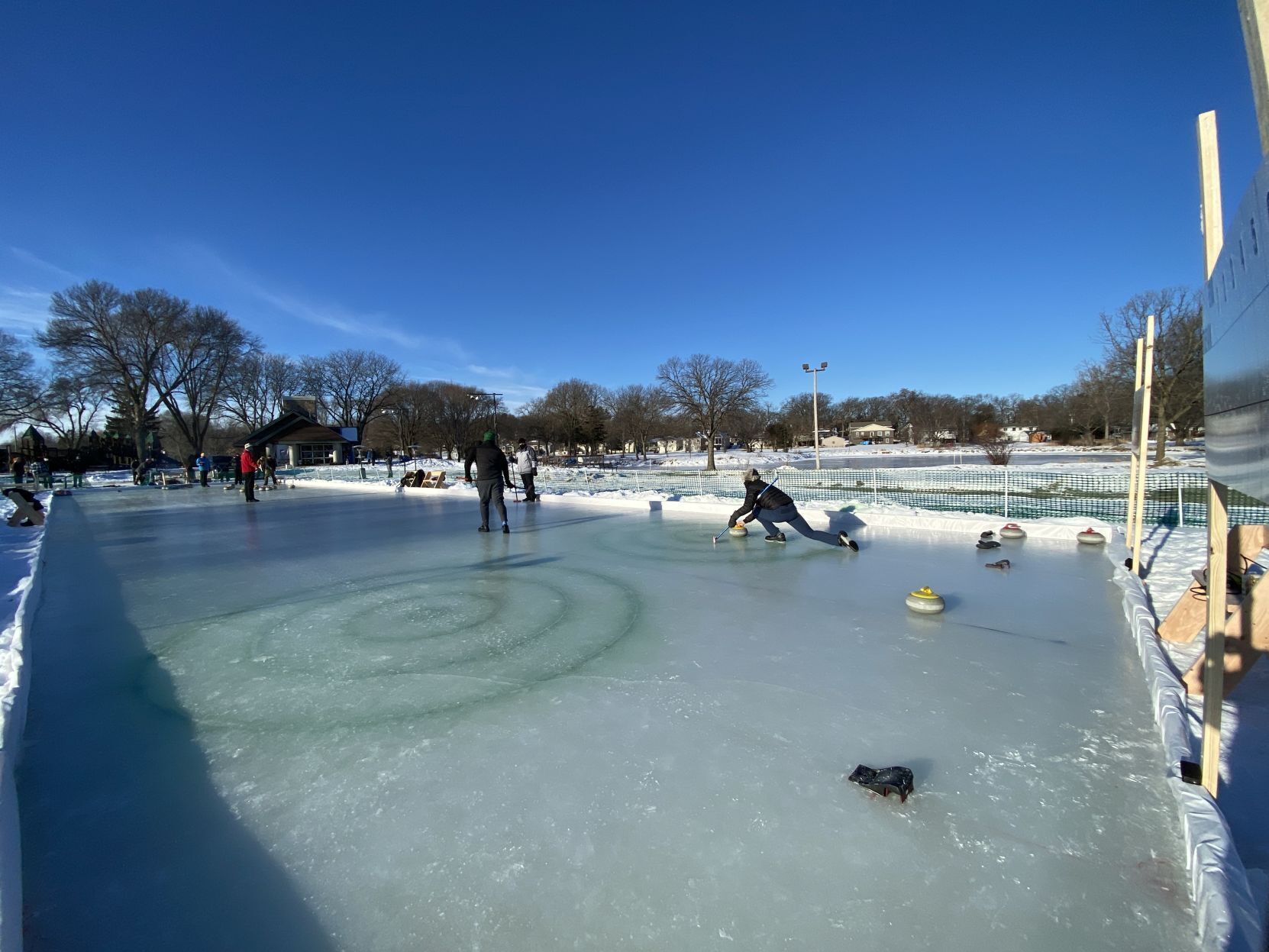 Outdoor Curling in Monona